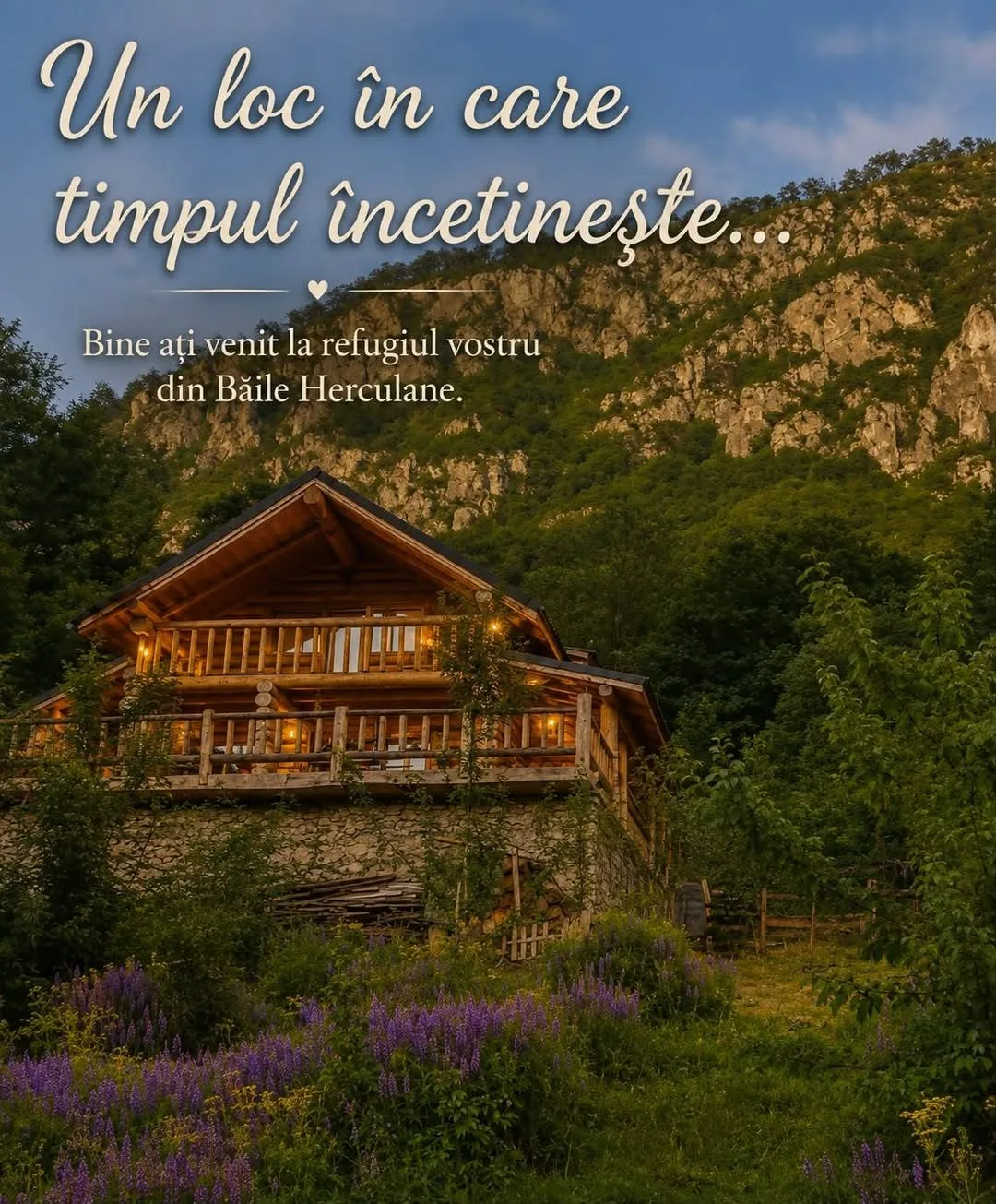 Cabană bușteni masivi — Băile Herculane — Băile Herculane, Caraș-Severin