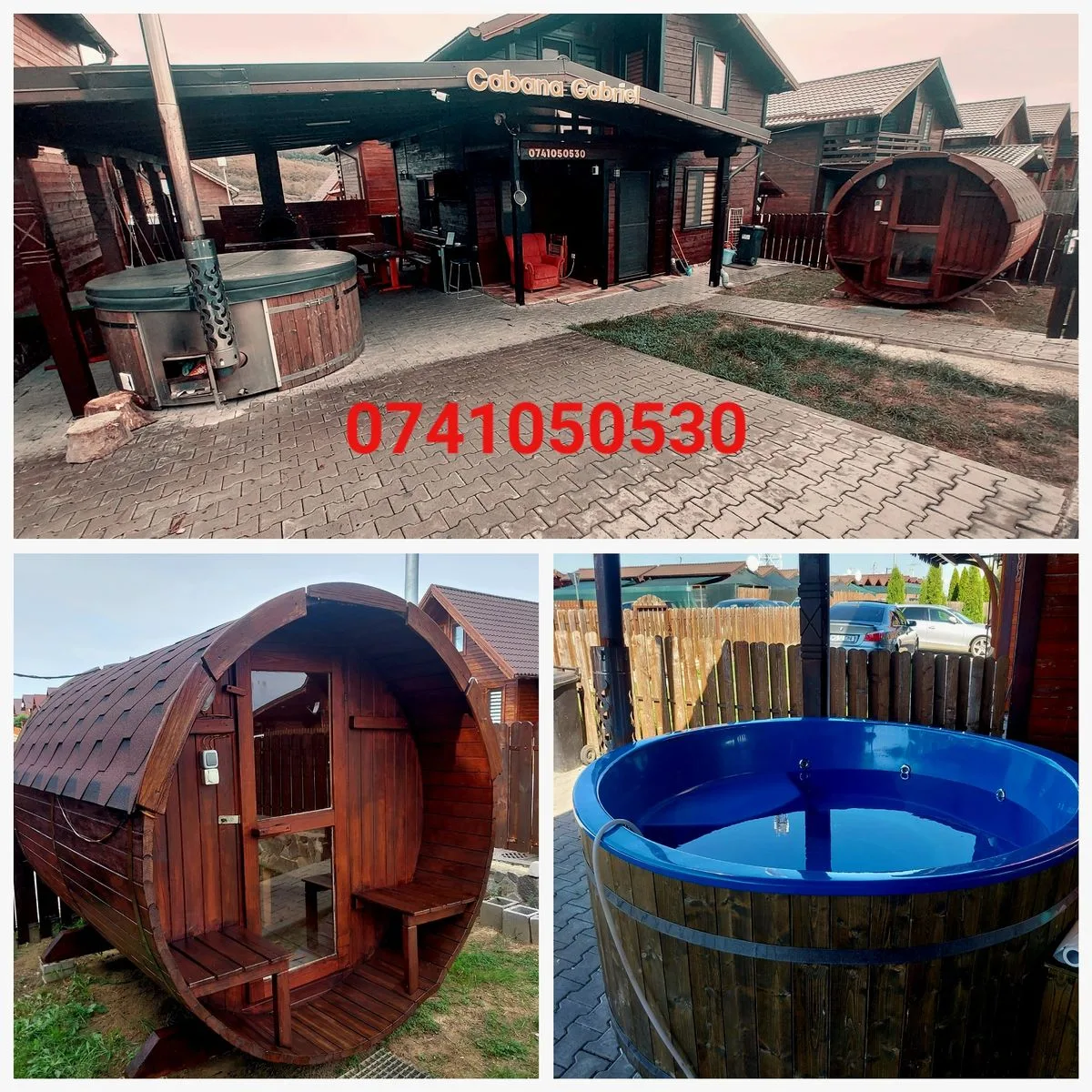 Cabana cu  ciubar hidromasaj/ sauna/Figa