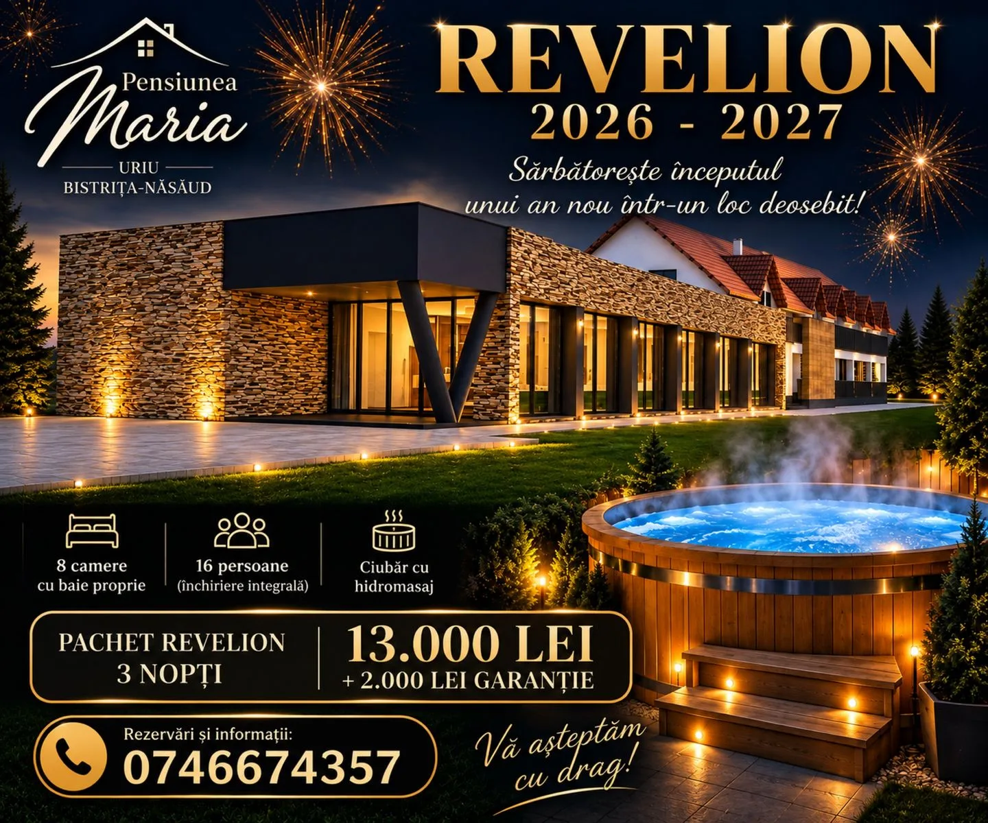 Pensiunea Maria cu Ciubar de inchiriat Revelion 2026-2027 · Uriu, Bistrița-Năsăud — Uriu, Bistrița-Năsăud